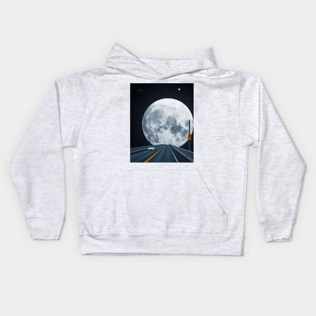 TO THE MOON. Kids Hoodie by LFHCS